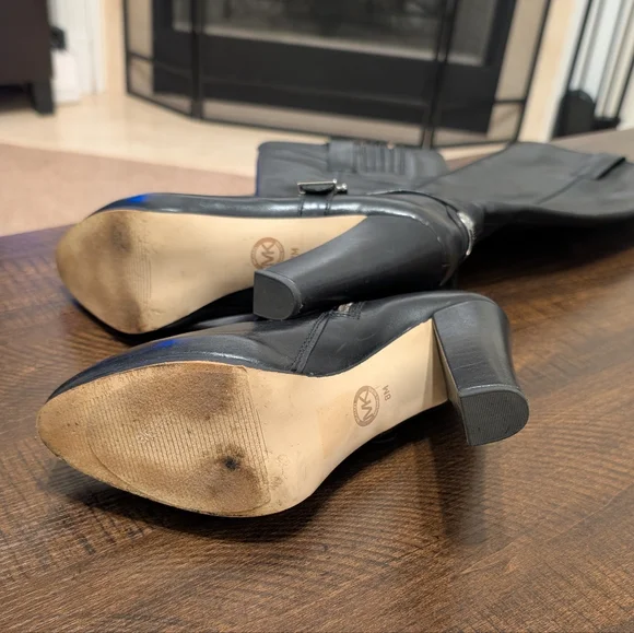 Michael Kors Black Heeled Boots - Picture 5 of 9